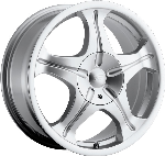 chrome rims, custom rims Gem 92-93 Silver